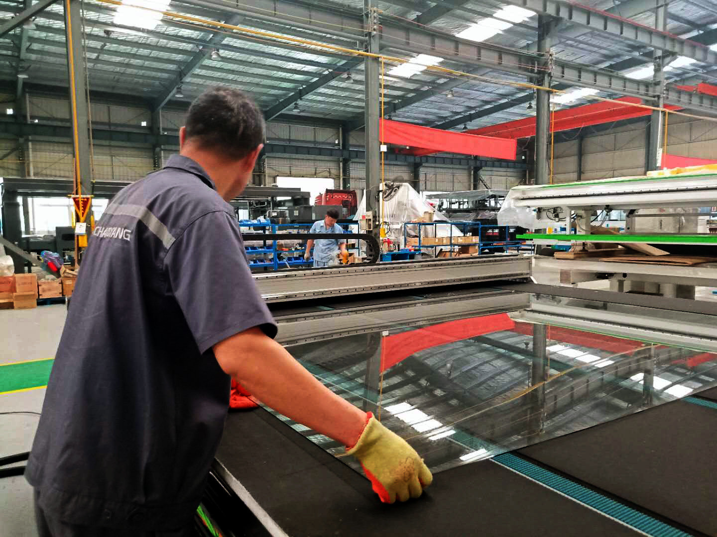 4200×2800mm 180m/min CNC Glass Cutting Machine Hollow Glass Sharping