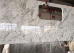 White Granite Prefab Kitchen Countertops With Polished Eased Edge Customized