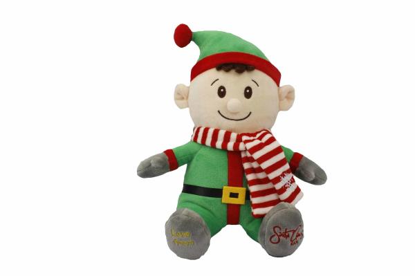 Quality Electric Embroidery Cartoon Boy Plush Christmas Gift Toy for sale