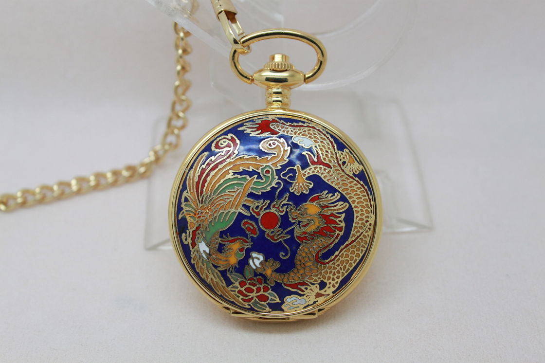 Waterproof Mechanical Movement Mens Pocket Watches , Custom Pocket Watch