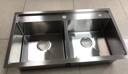 12MM Stainless Steel Single Bowl Sink Wire Drawing Household Kitchen