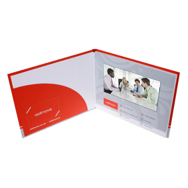 Promotional Wedding Invitation Video Card USB Port Video Player Greeting Card