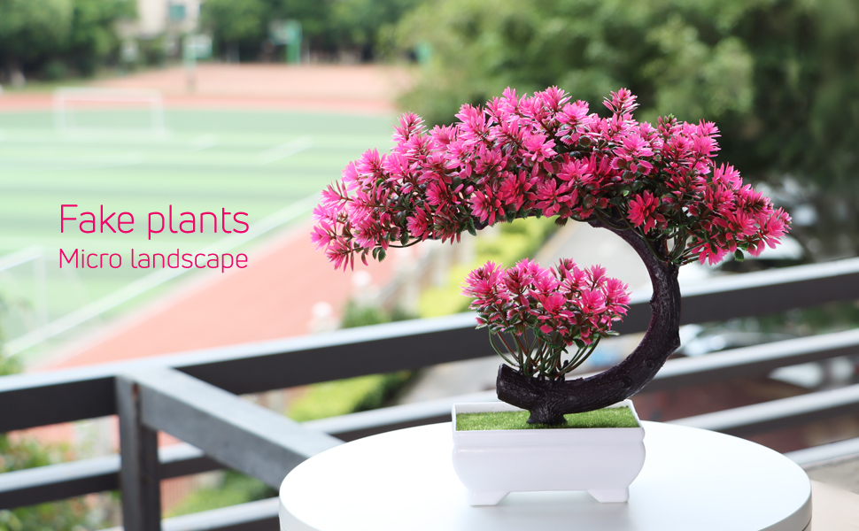 small artificial bonsai tree