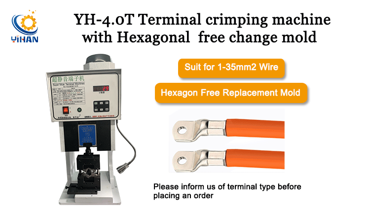 Big Wire Cable Aviation Round Tube Terminal Hexagonal Crimping Machine with AC220V 50HZ