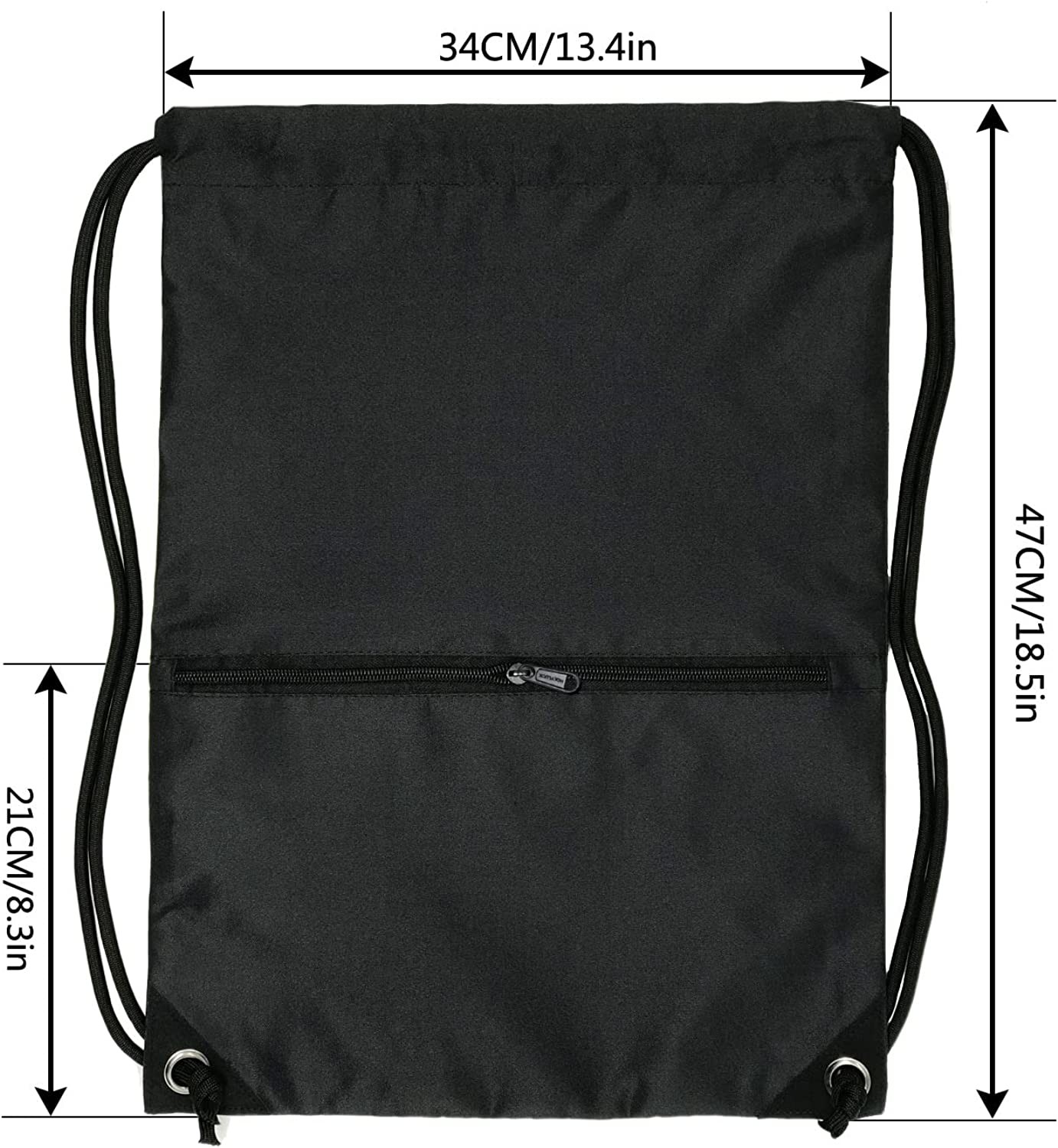 Easily washable, recyclable and durable Lager capacity waterproof Drawstring Backpack Bag Sport Gym Backpack