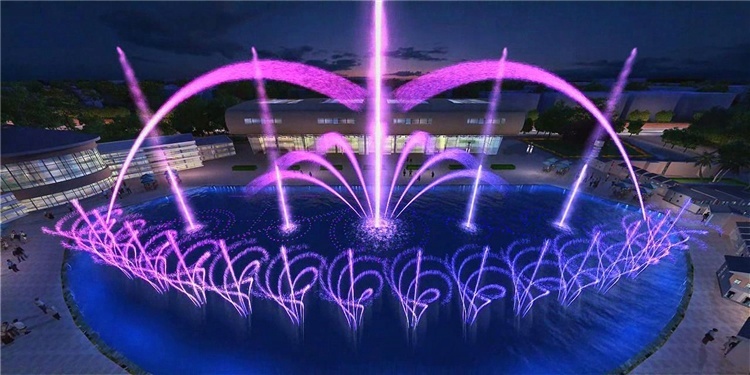 Charming Lamps Round Dancing Musical Fountain 380V 220V 50HZ