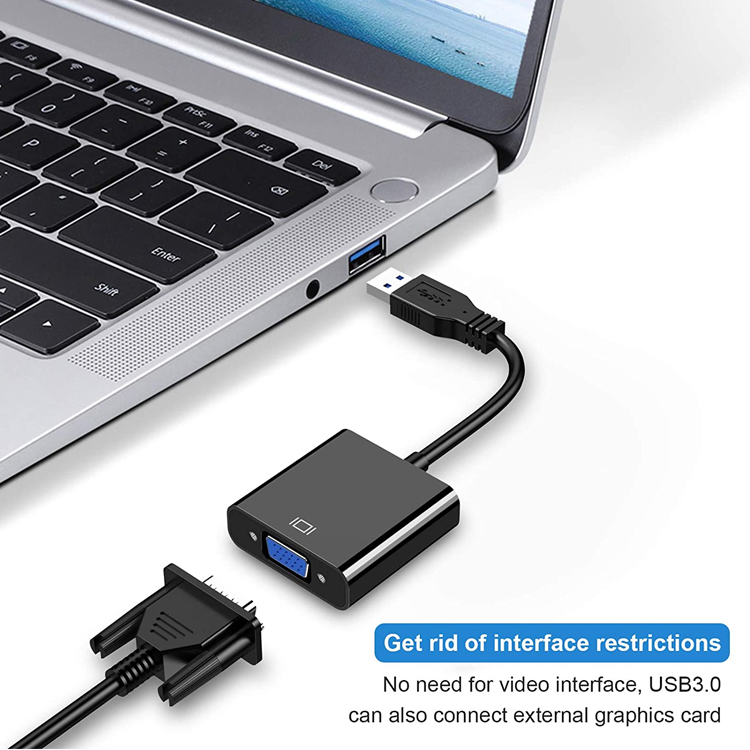 Multi Display Video Converter USB 3.0 to VGA Adapter for PC Laptop Monitor Projector HDTV