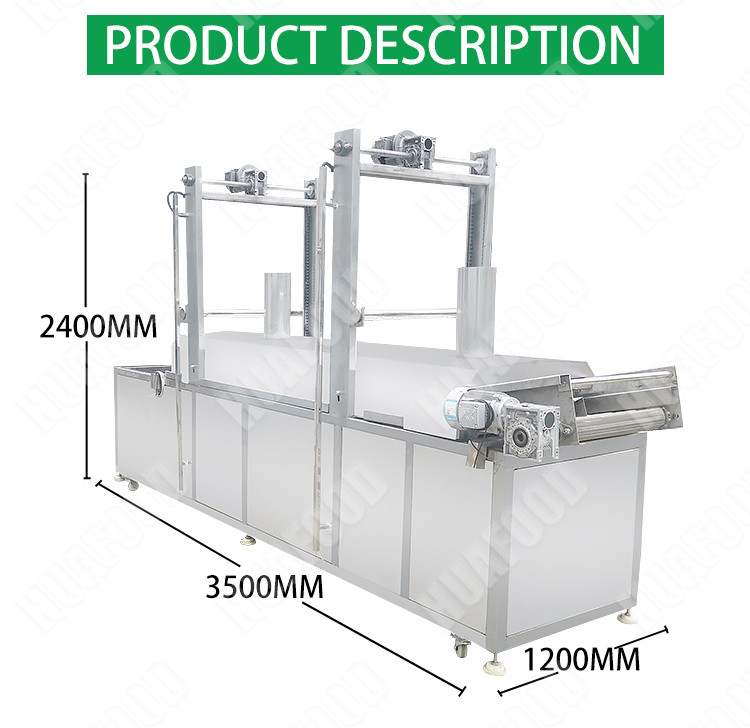 Fully Automatic Fryer Machine Namkeen Making Gas Peanut Batch Frying