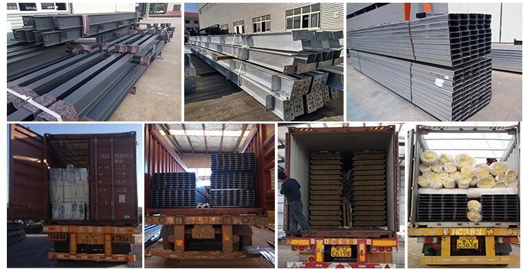 S355 Steel Square Pipe Beams Columns For Garage Buildings