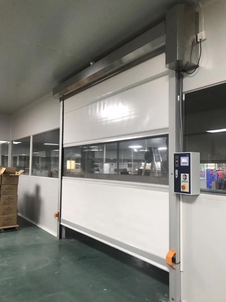 Interior Anti Static Plastic Roller Shutter Doors / High Speed PVC Roller Doors