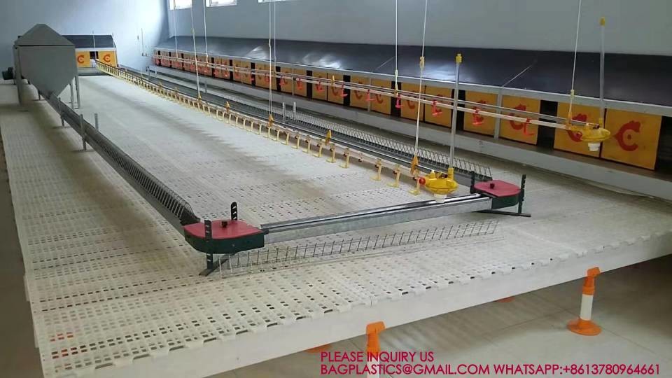 Green Color 40*27cm Rabbit Slat Floor Chicken Plastic Slat Floor Poultry Farm Slatted Flooring