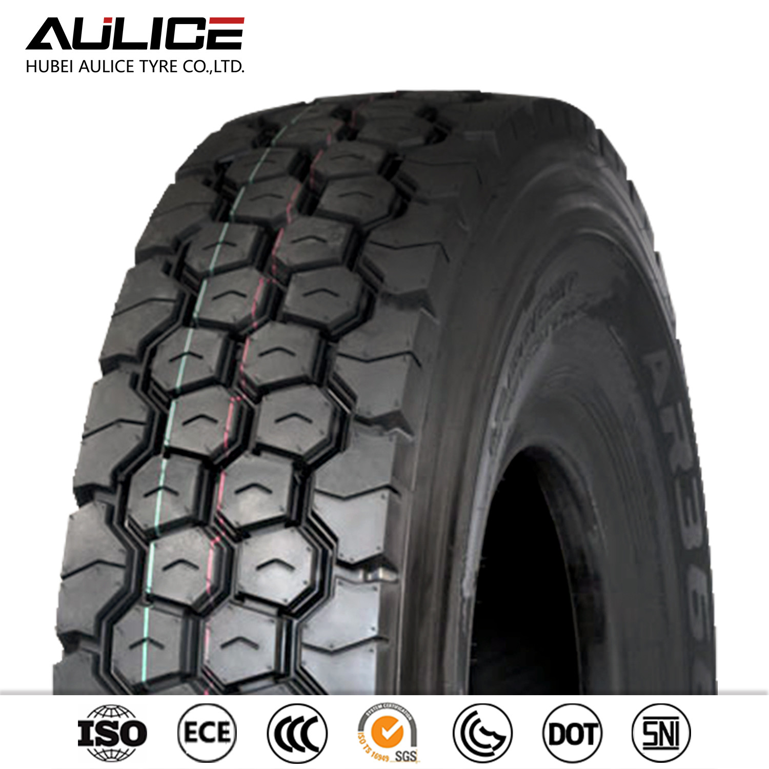 Overloading Capacity Ar366 12r20 Winter Truck Tyres / Longer Life Time Aulice Tyre