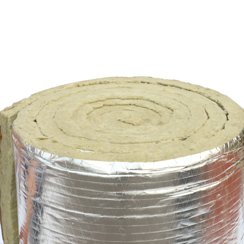 Thermal Insulation Stone Wool Roll With Fire Resistance Performance Mineral Wool Felt For Wall Insulation