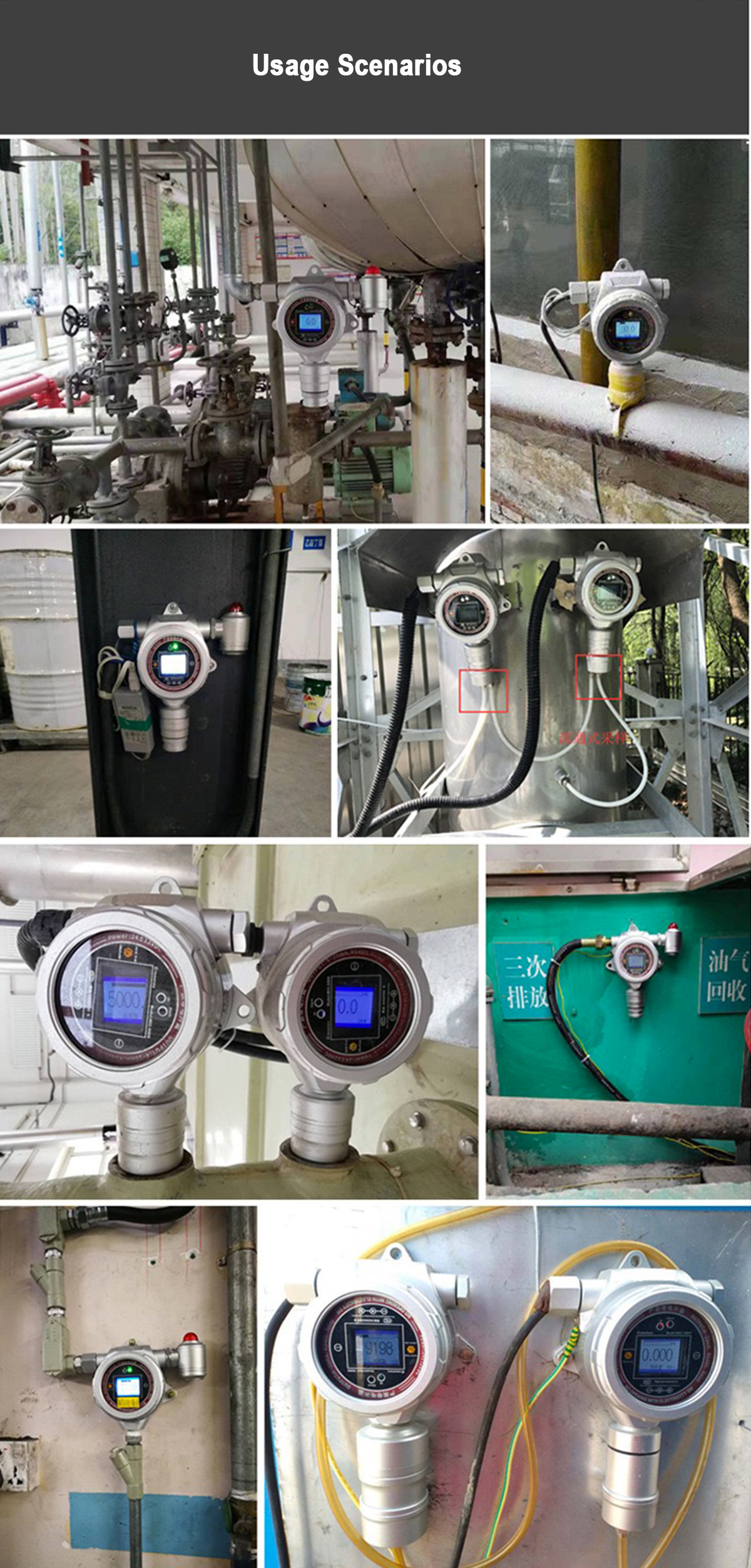 Toxic And Harmful Fixed Gas Detector Continuous Online Monitoring Mic500s High Accuracy