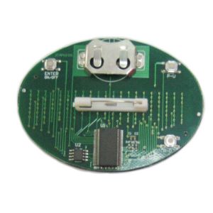 Scrolling Oval LED display panel mini name badge