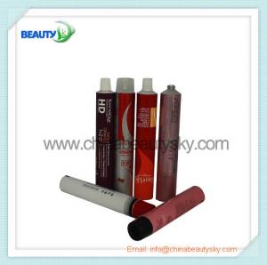 China Empty  aluminum Collapsible tubes for hair color cream packing 4C printing on sale