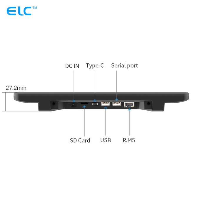 FCC Capacitive Touch Android 11 Dual Screen Digital Signage Wall Mount For Elevator