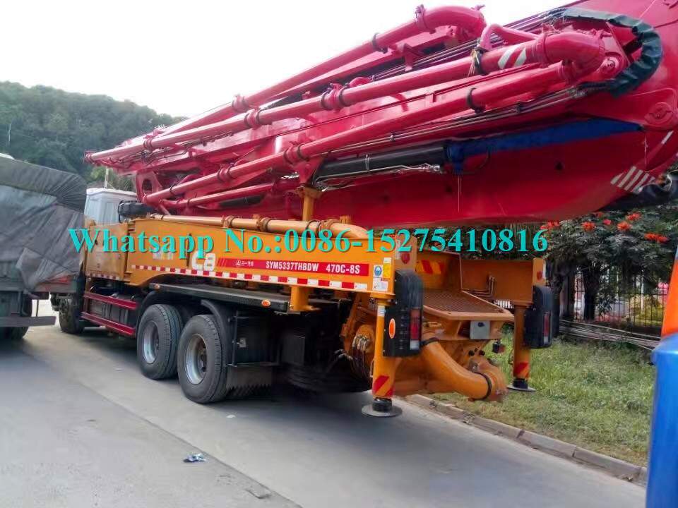 Sany 30m 33m 34m Boom Height truck mounted concrete pump sale with 120m³/h Output SYM5190THBDZ