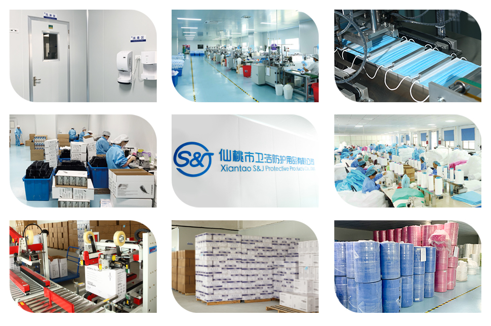 Nonwoven SMS Disposable Isolation Gown Personal Protective Medical SMS Insolation Gown Disposable with elastic and knitted cuffs