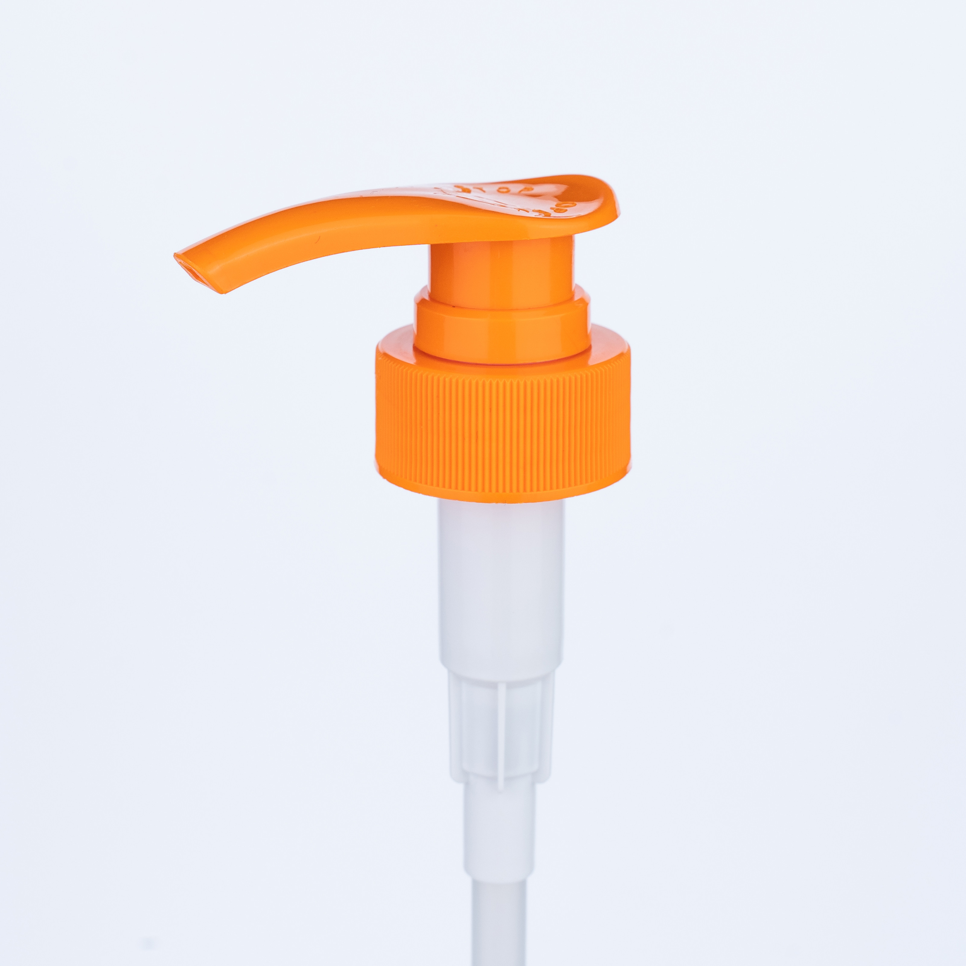 33/410 Orange Lotion Pump Head for Shower Gel Bottles and Shampoo Bottles for Bathing Skincare and Haircare