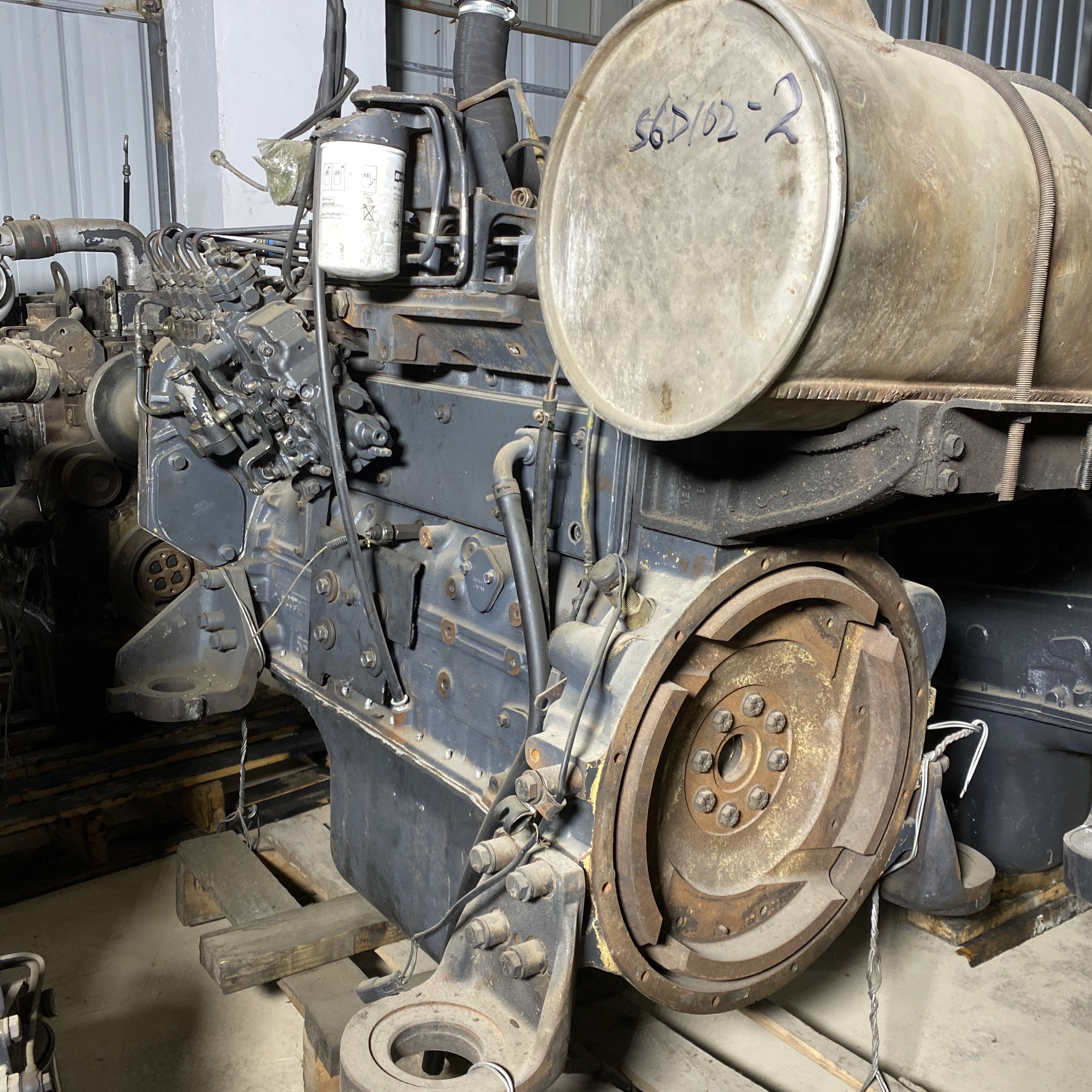 Air Cooled S6D102-2 CAT Excavator Engine Assy Electric Start