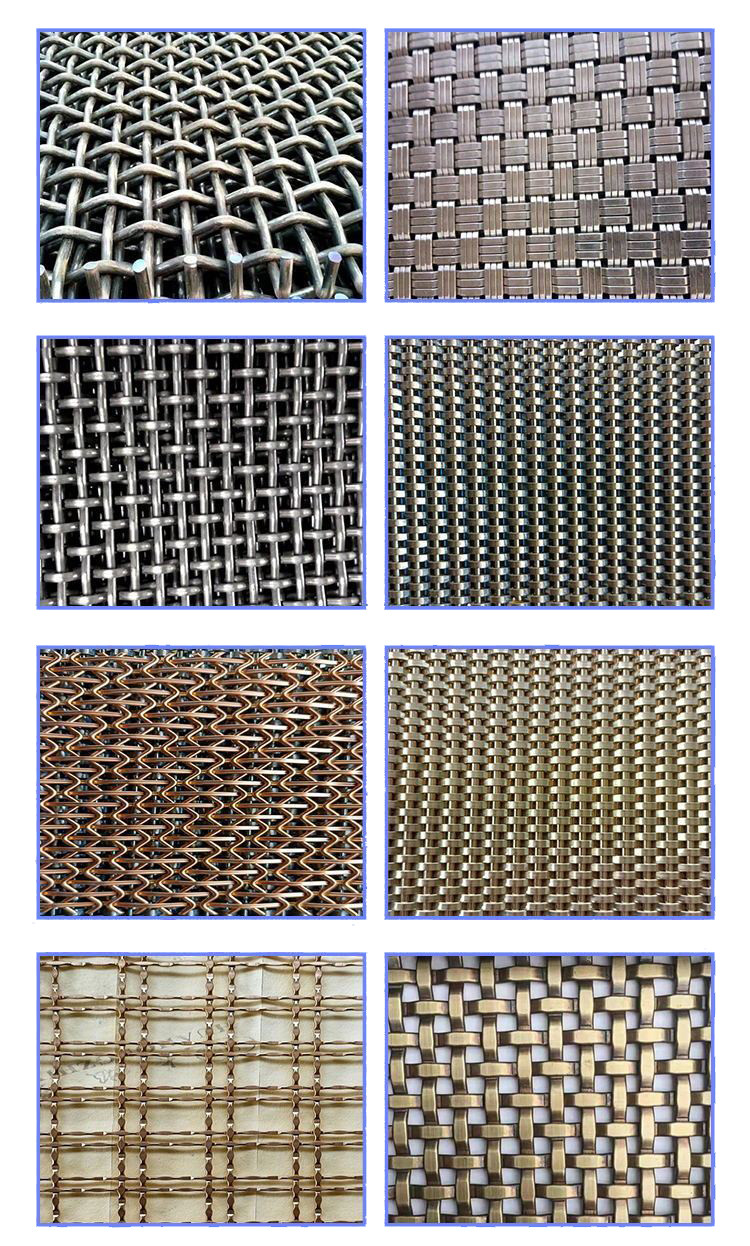 1.0mm Diameter Stretch Architectural Wire Mesh Decorative Stainless Steel Woven