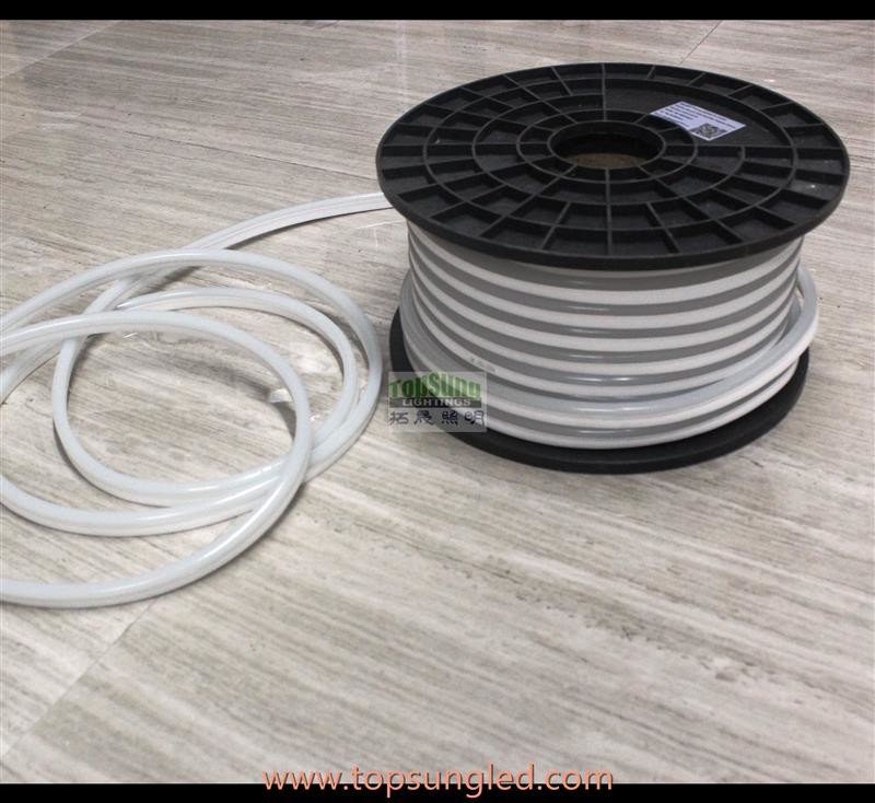 50m 12v 24v micro 7*15mm high lumen white milky Jacket Mini Led Flex Neon 10cm cuttable Flexible LED Neon Rope