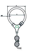 55mm Dimensions Rogowski Coil Current Transformer Clamp On Easy Installation