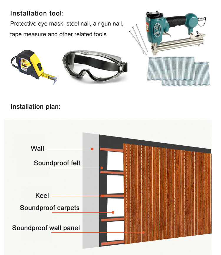 Waterproof Wood Plastic Composite WPC Sound Absorbing Panels OEM