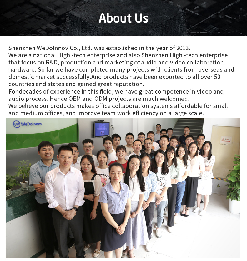 all in one video conference system build in miarophone array and speskerphone,4K ePTZ camera for home office and business