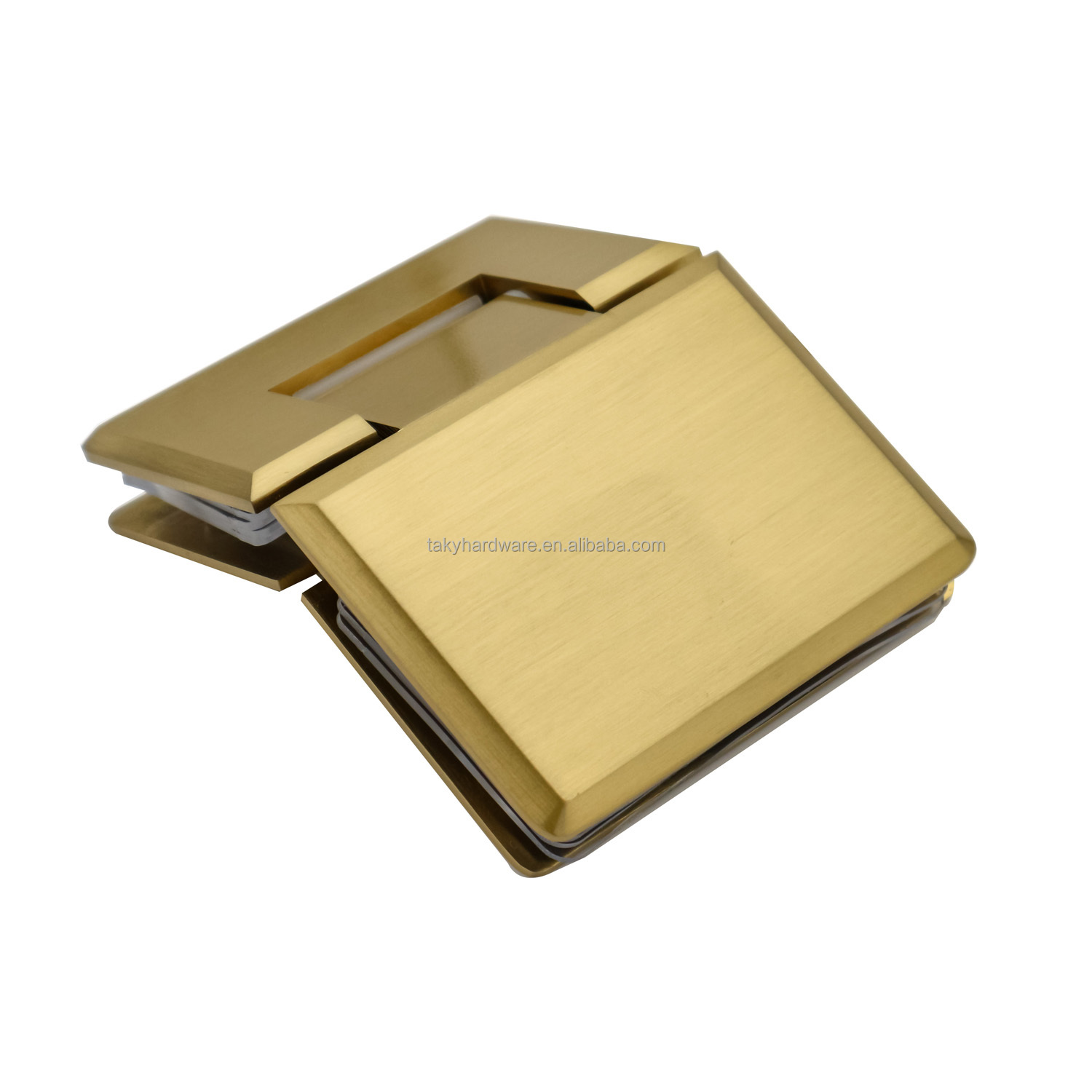 Sliver/Black 135 Degree Glass to Glass Shower Hinge with Stainless Steel Construction