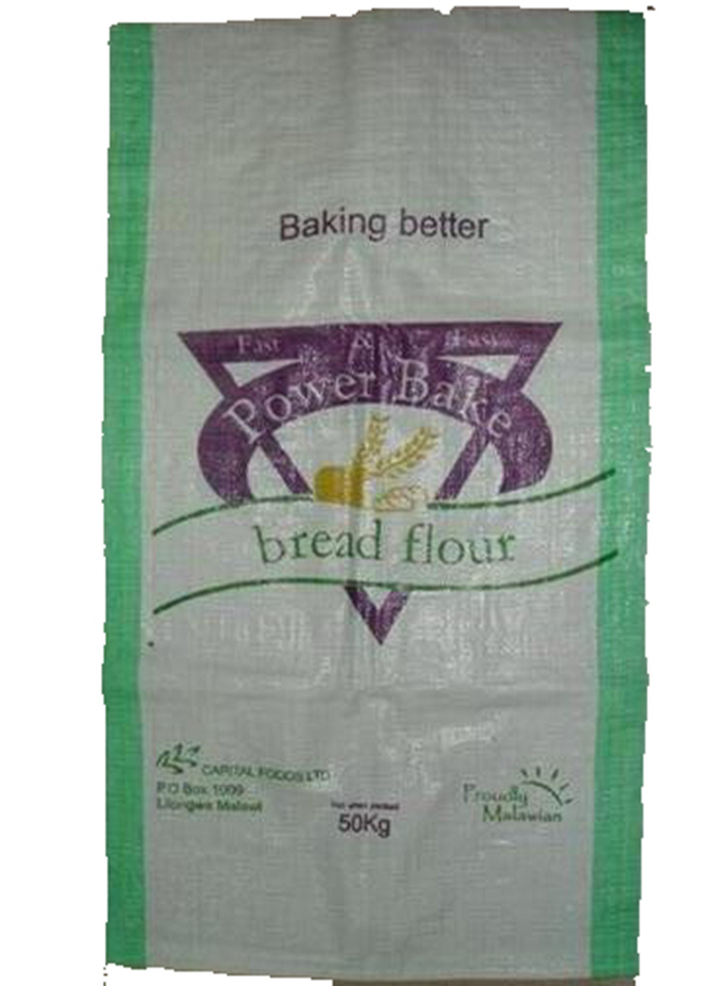 OEM PP Wheat Flour Packing Bags , Woven Sack Bags For Agricultural / Indusrial