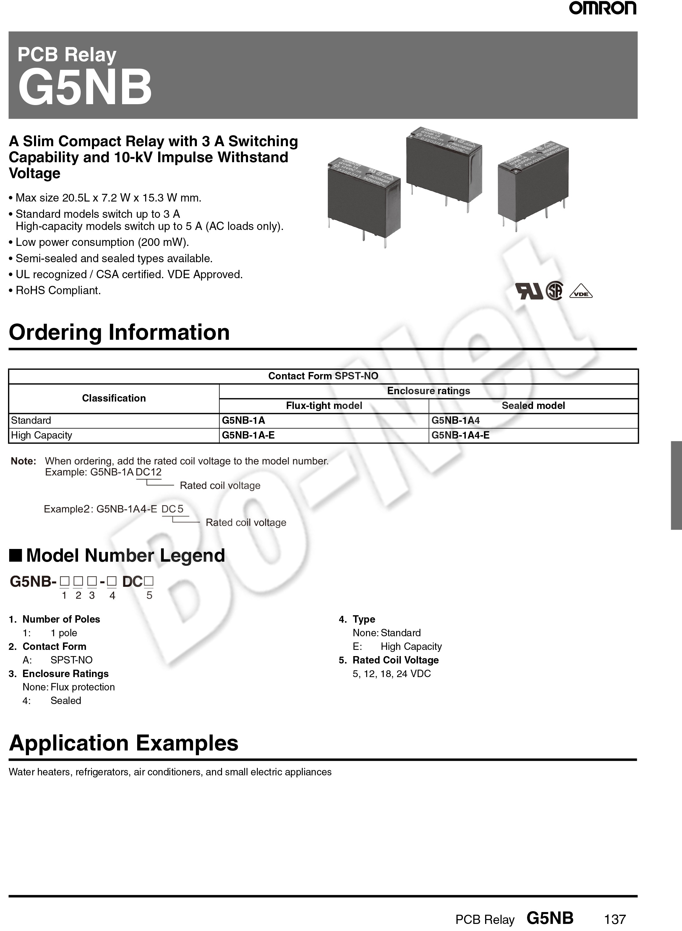 G5NB-14-5VDC Omron orignal new electromagnetic relay G5NB-14-5VDC