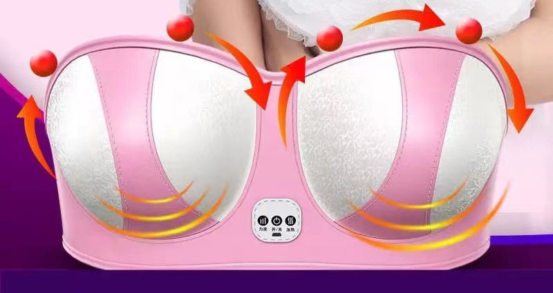 SHEERFOND Electric Heated Clothes Bra For Sleep Vibration Massage 45degree OEM