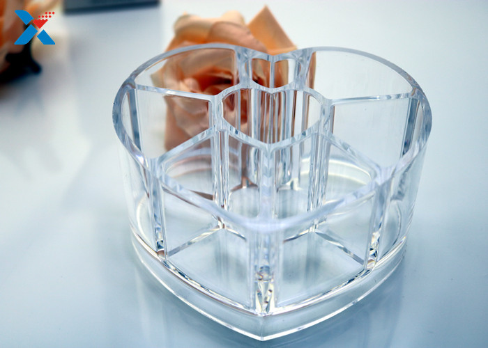 Makeup Organizer Acrylic Box , Clear Acrylic Lipstick Organizer For Brushes / Skincare