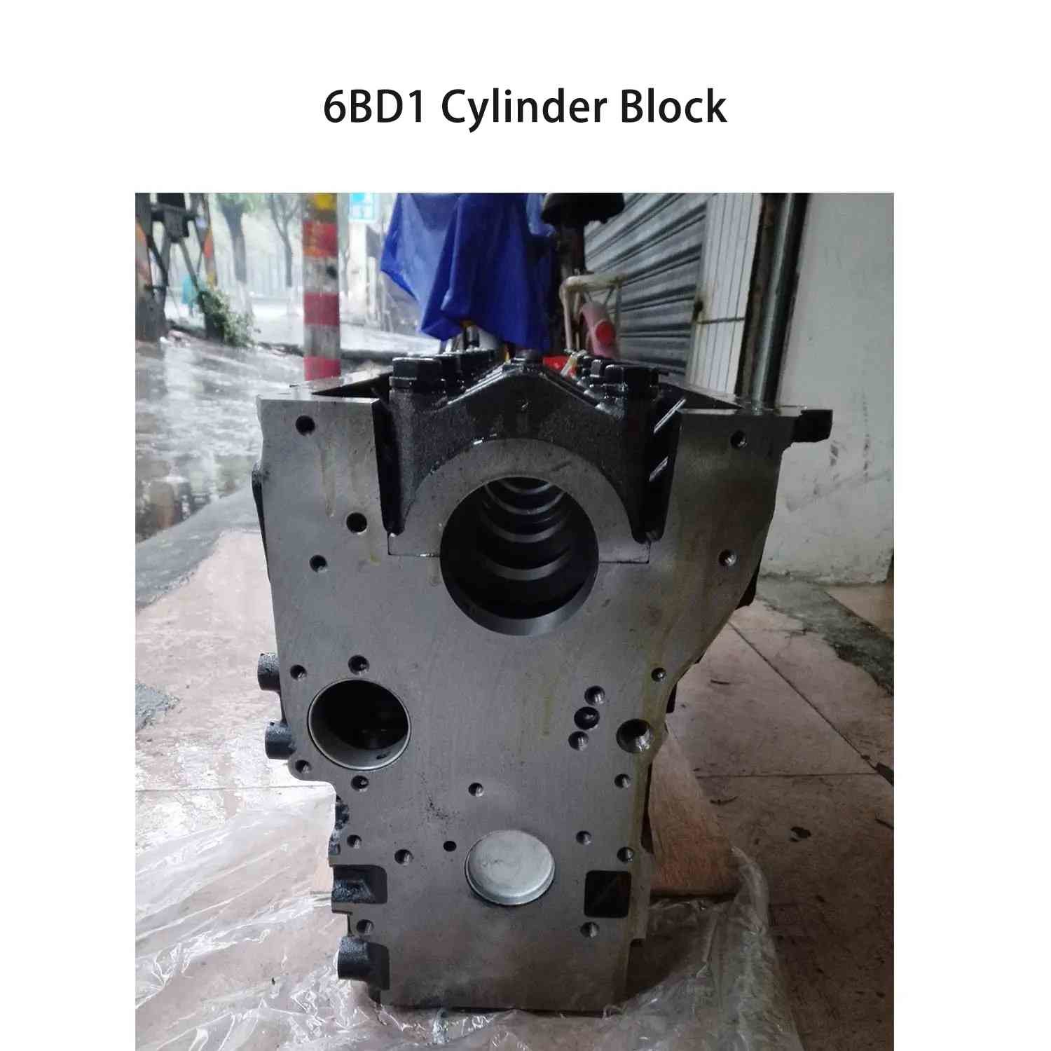 5.8L Displacement Isuzu 6BD1 Engine Cylinder Block 111210-4437 Replacement Parts
