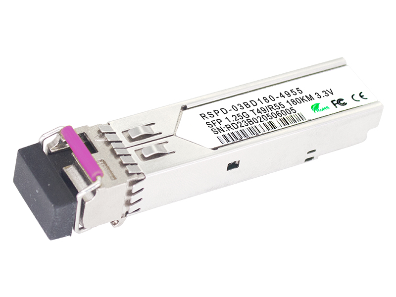 10G Base ZR Adjustable DWDM 80km SFP Duplex Fiber SFP Transceiver with 20km Distance