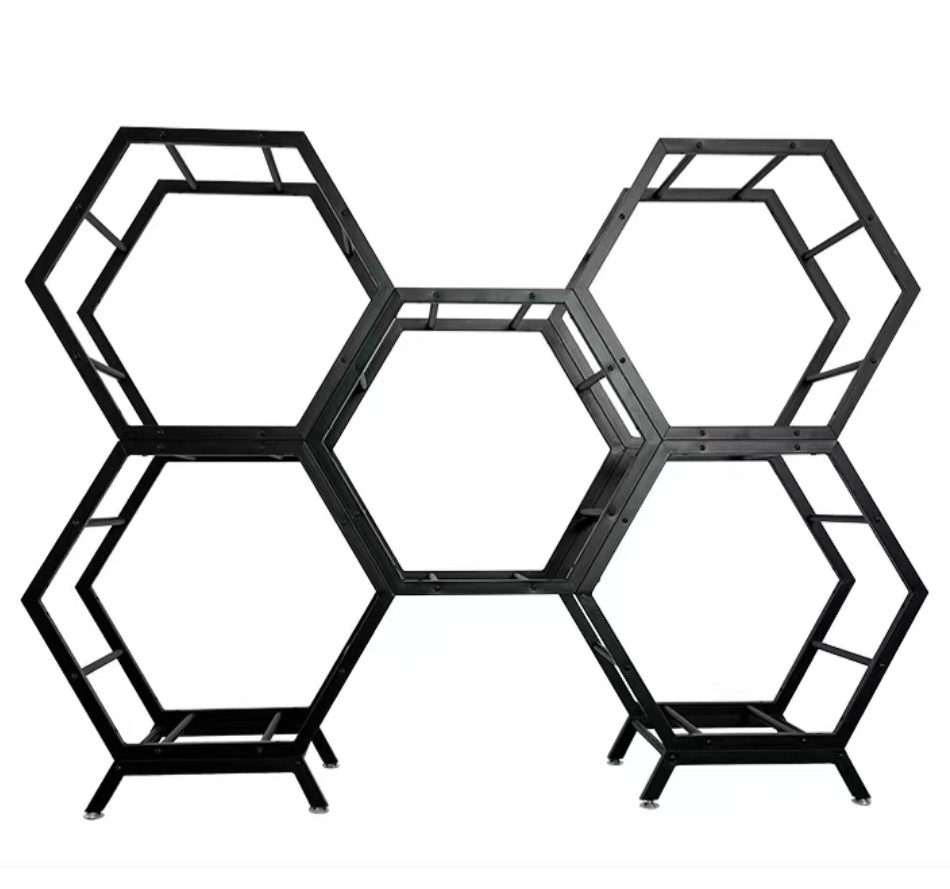 Stainless Steel 304 Honeycomb Wall Shelves For Office And Living Room
