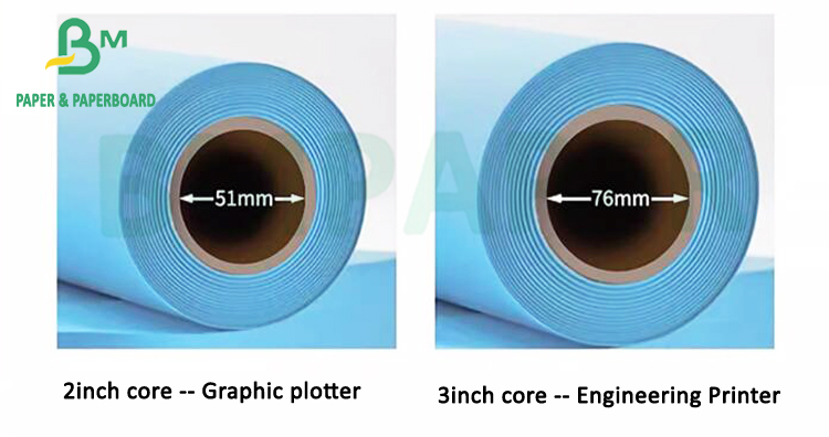 A1/620/80g Laser Digital Blueprint Paper Premium Single-Sided Blue Engineering Drawing Inkjet Blue Paper