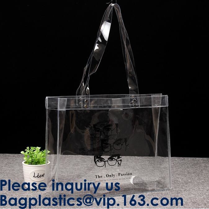 Promotional Pvc Shopping Bag Laser Tote Bag Handbag Waterproof Shopping Bag Glossy PVC Leather Bag PVC Woman Shopping Ba