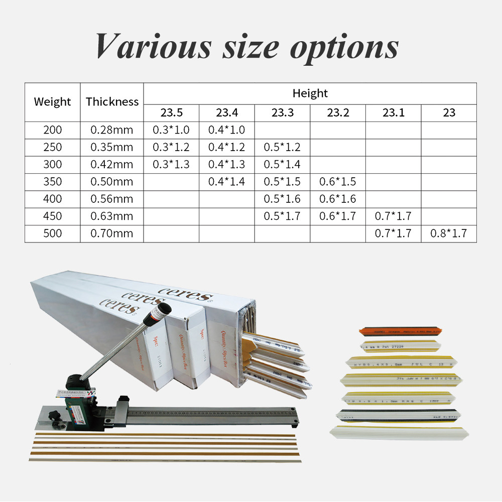 Creasing Strip 0.8*6.0 Printing Machine Spare Parts