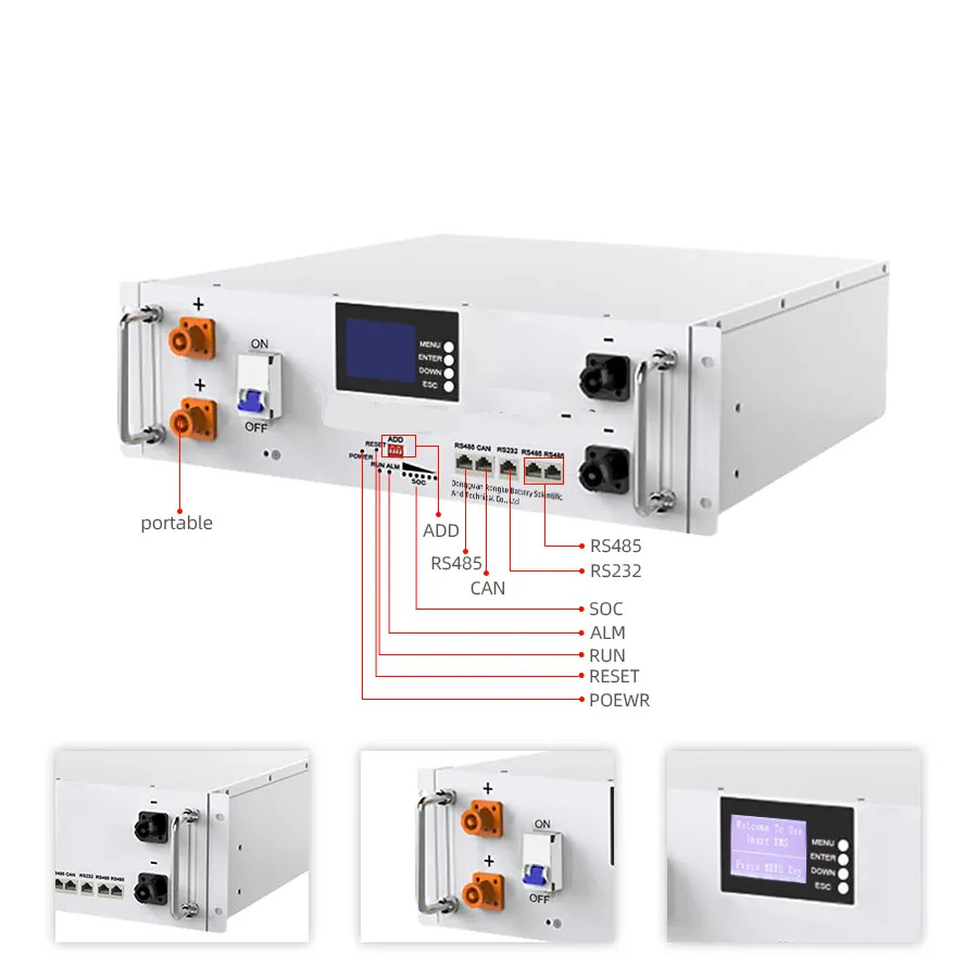 LiFePo4 48V 51.2V 100AH 200Ah Rack Mounted Lithium Iron Phosphate Battery LEP Type