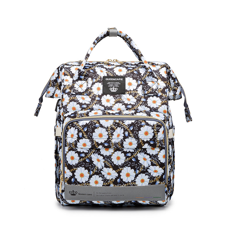 Factory Hot Sell Mommy Outdoor Travel Baby Diaper Bags Large Capacity with Kids Stroller Strap Backpack for Mom Mochila