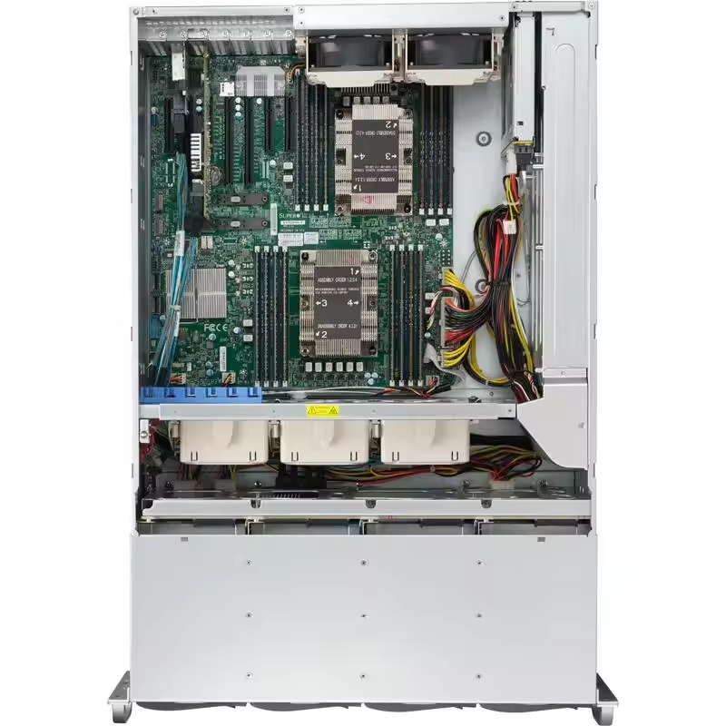 4U Rackmount Supermicro SSG-6049P-E1CR24H Server in Black for Server Environments