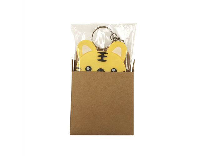 Cute Tiger Retractable Tape Measure ABS Plastic Tailor Animal Metal