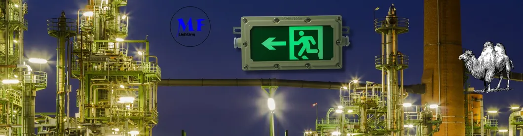 Factory Price Durable Evacuation Exit Sign LED Explosion Proof Emergency Light for Workplace Factory Marine Aerospace Metal Smelting Fabrication