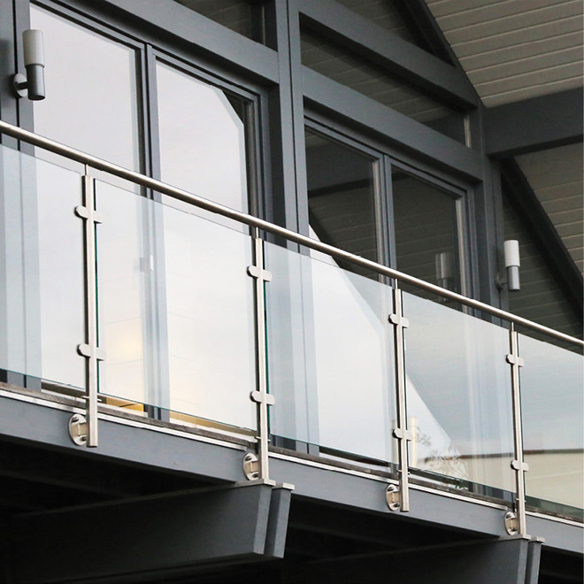 High Speed Rail Stair Hand Railings With Powder Coated Finish And 25x21x1.2mm