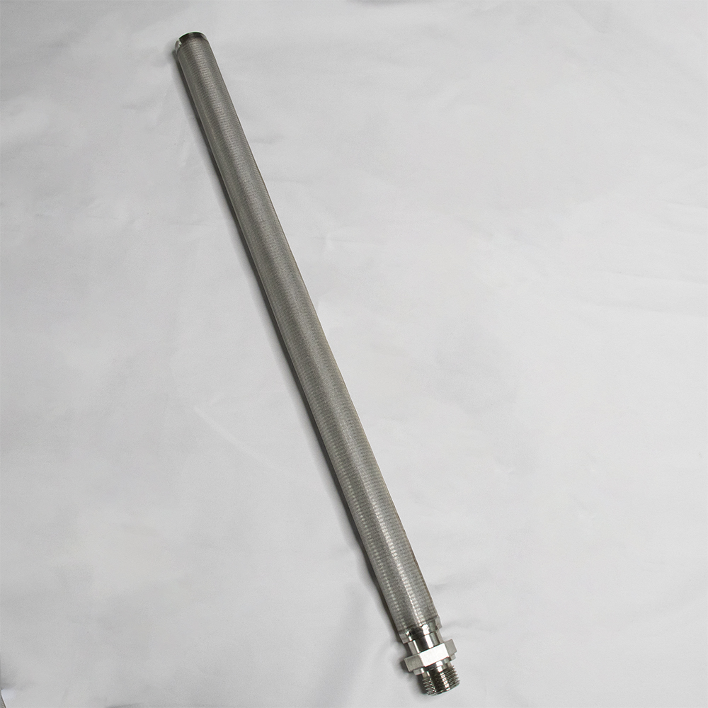 304 316L SS Wire Mesh Filter Cylinder / Perforated Filter Tube Custom Size Acceptable