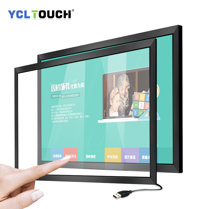 YCL 17-inch infrared touch frame 10 multi-touch USB cable plug-and-play fast delivery time for retail touchscreen monit