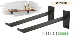 Solid Steel Powder Coating Rustproof Blind Shelf Support Floating Shelf Bracket 6" Steel Rod with 1/2 Diameter